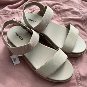 Nude Sandals Torrid WIDE